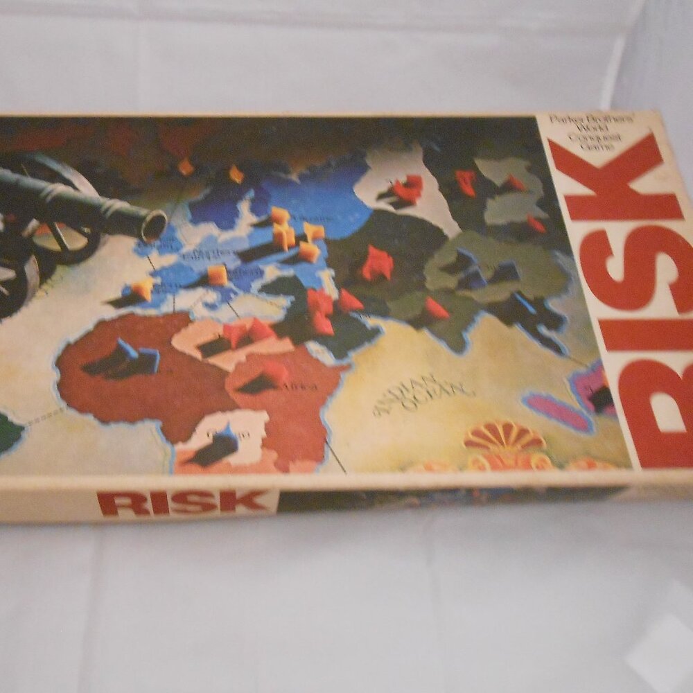 Vintage (1975) Parker Brothers Risk Board Game, Original Box, Complete